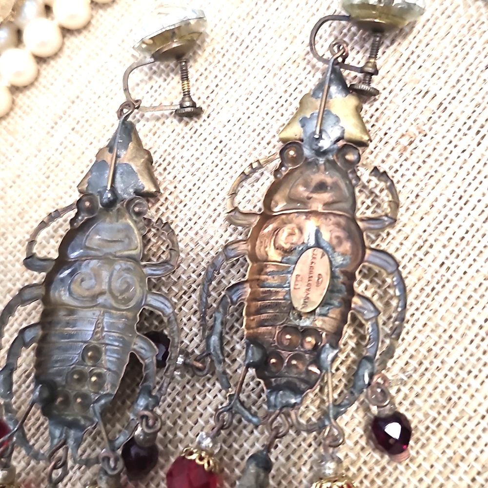Czech Shoulder Duster Earrings - Picture 4 of 8